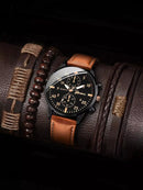 Relógio Luxury Geneva + 3 Pulseiras Brinde