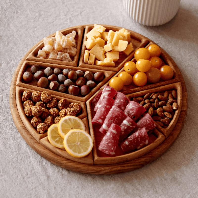 Tramezza™ – Bandeja Decorativa em Madeira Premium Feita à Mão
