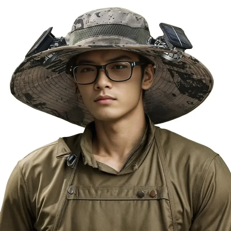 FreshHat™ – Chapéu Inteligente Com Ventilação e Painel Solar