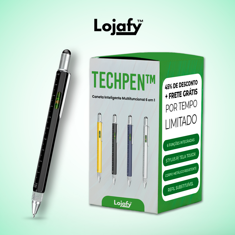 TechPen™ – Caneta Inteligente Multifuncional 6 em 1