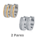 Brincos Fit em Aço Inoxidável [Compre 1 Leve 2]