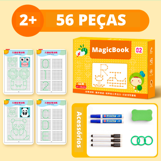 Magic Book™ - Caderno Educativo Divertido Infantil