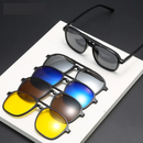 Óculos Clip On Magnético 6 em 1